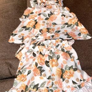 3pc floral short set